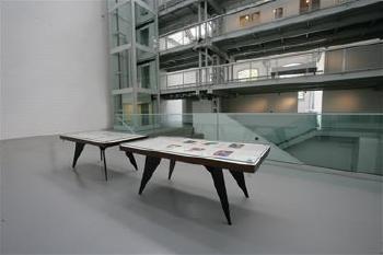 A “Frame Table” (“Collector’s Table”) by 
																			Marti Guixe